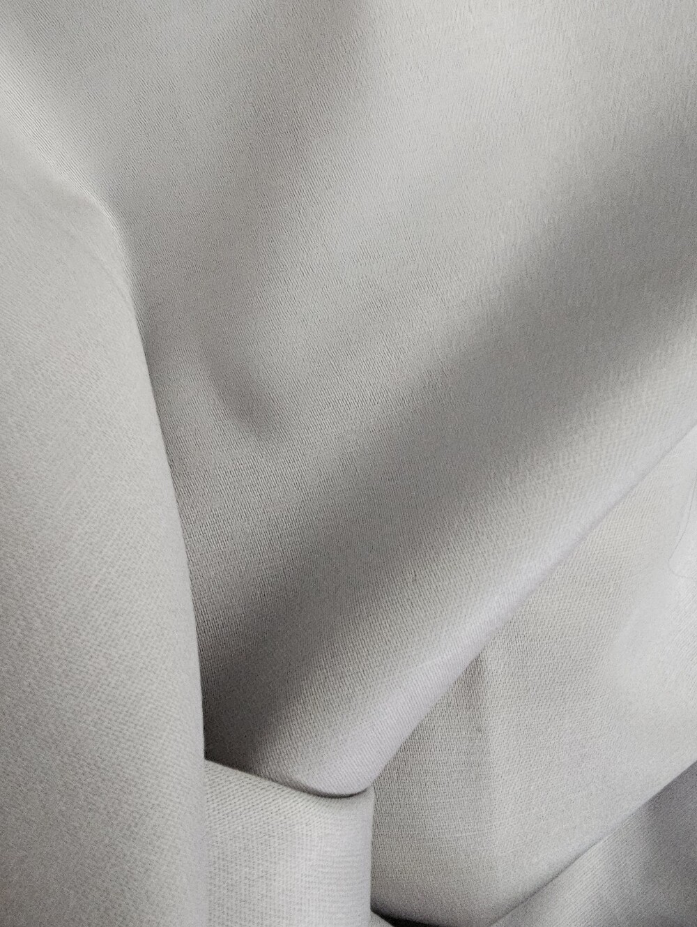 Light Gray Polished Cotton Fabric 1 3/8 Yards by 54 Inches - Picture 2 of 4